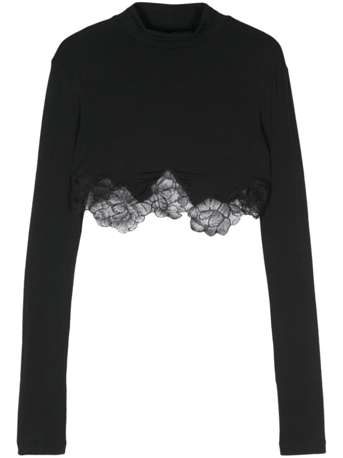 

Ermanno Scervino футболка с кружевом, черный