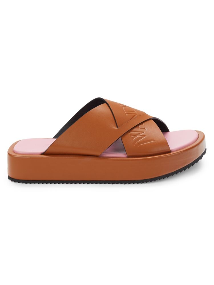 

Кожаные сандалии на платформе Crossover Jw Anderson, цвет Medium Orange