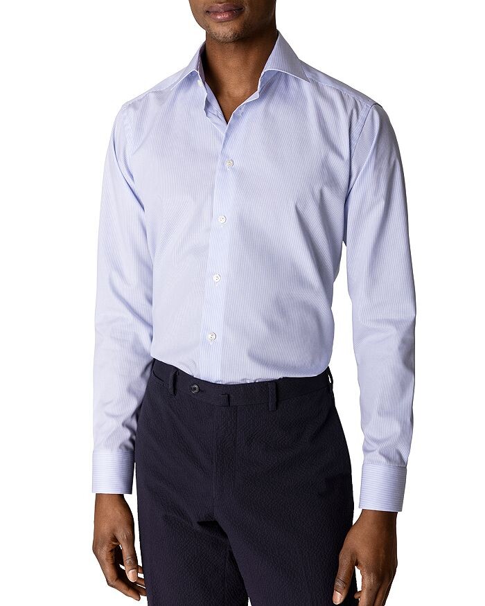 

Классическая рубашка в бенгальскую полоску Contemporary Fit Eton