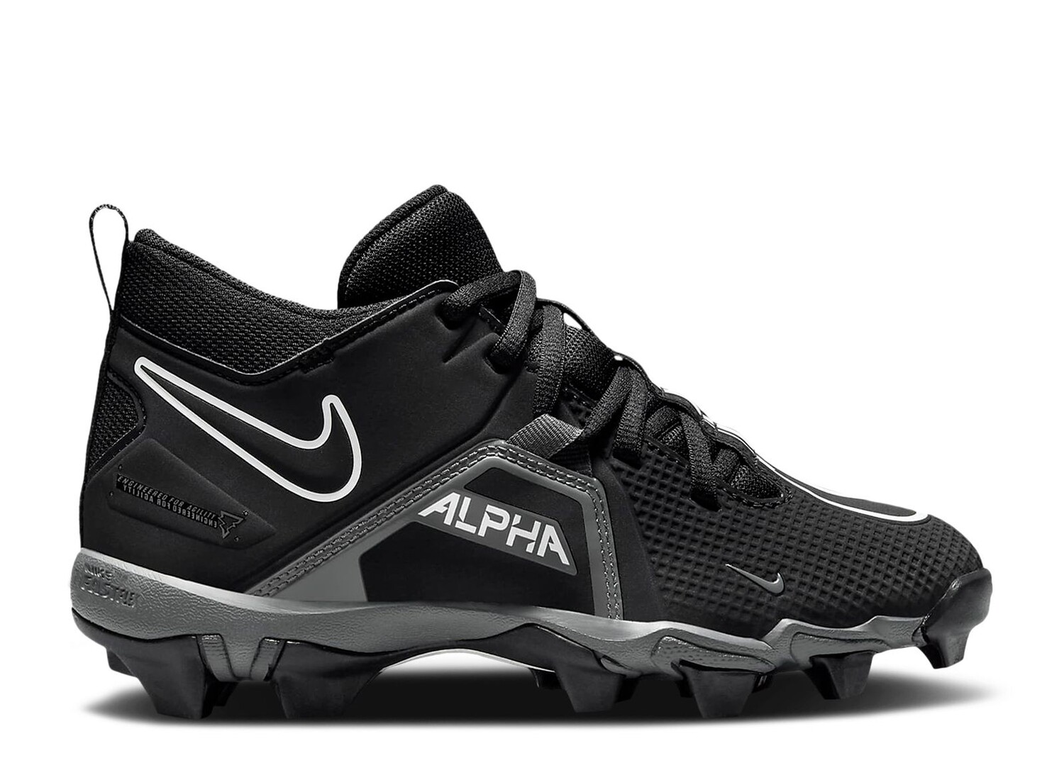 

Кроссовки Nike Alpha Menace 3 Shark Wide Gs 'Black Iron Grey', черный