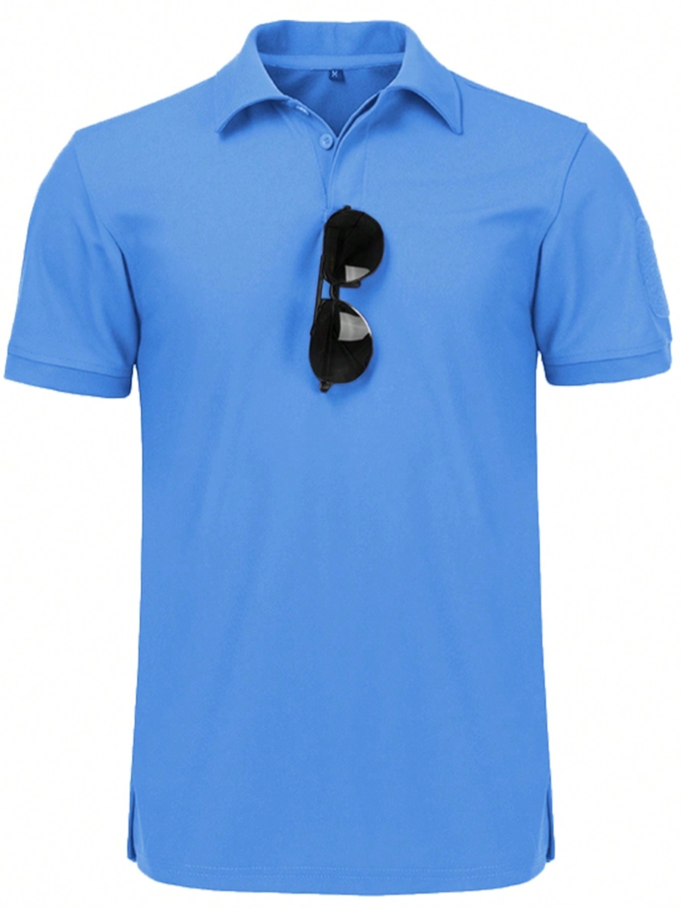 finn flare футболка поло с коротким рукавом мужская Мужская рубашка поло с коротким рукавом для отдыха, пыльный синий