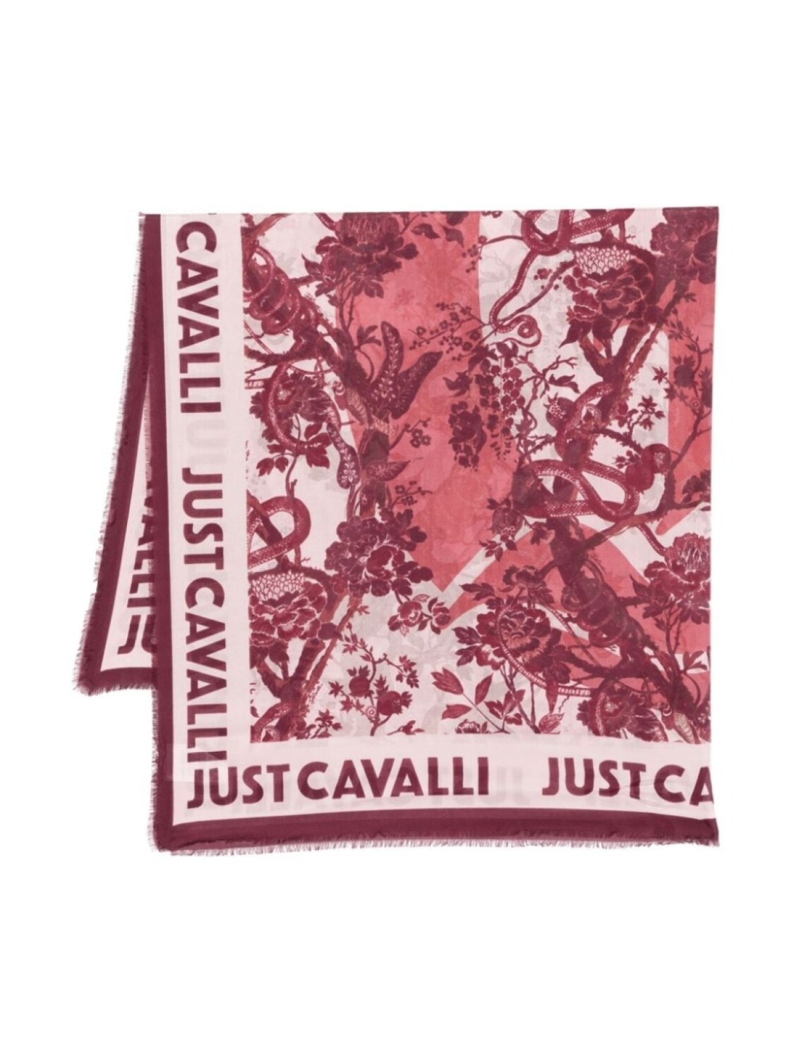 

Шарф Just Cavalli с сезонным принтом, красный