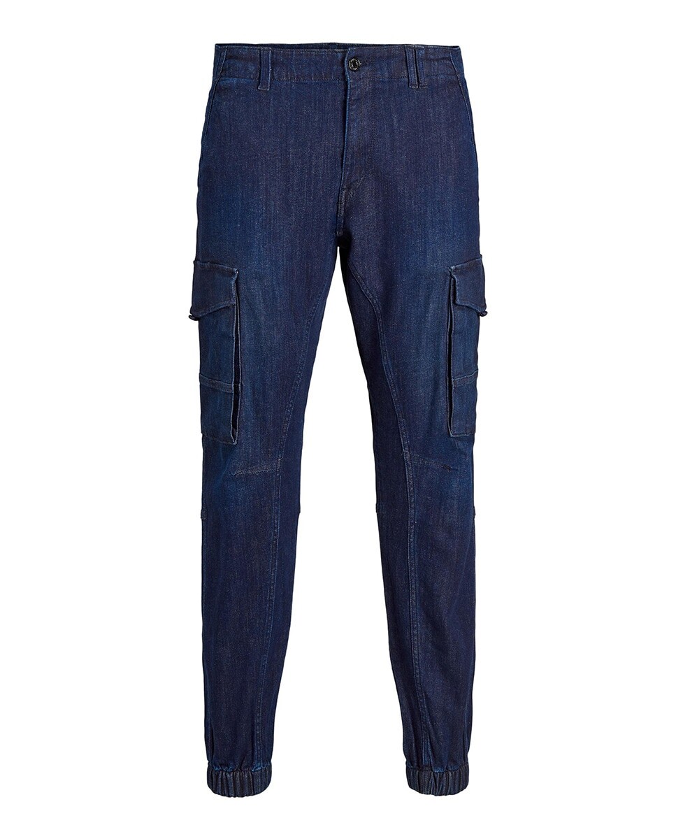 

Мужские брюки-карго из синего хлопка BCI Jack & Jones, синий
