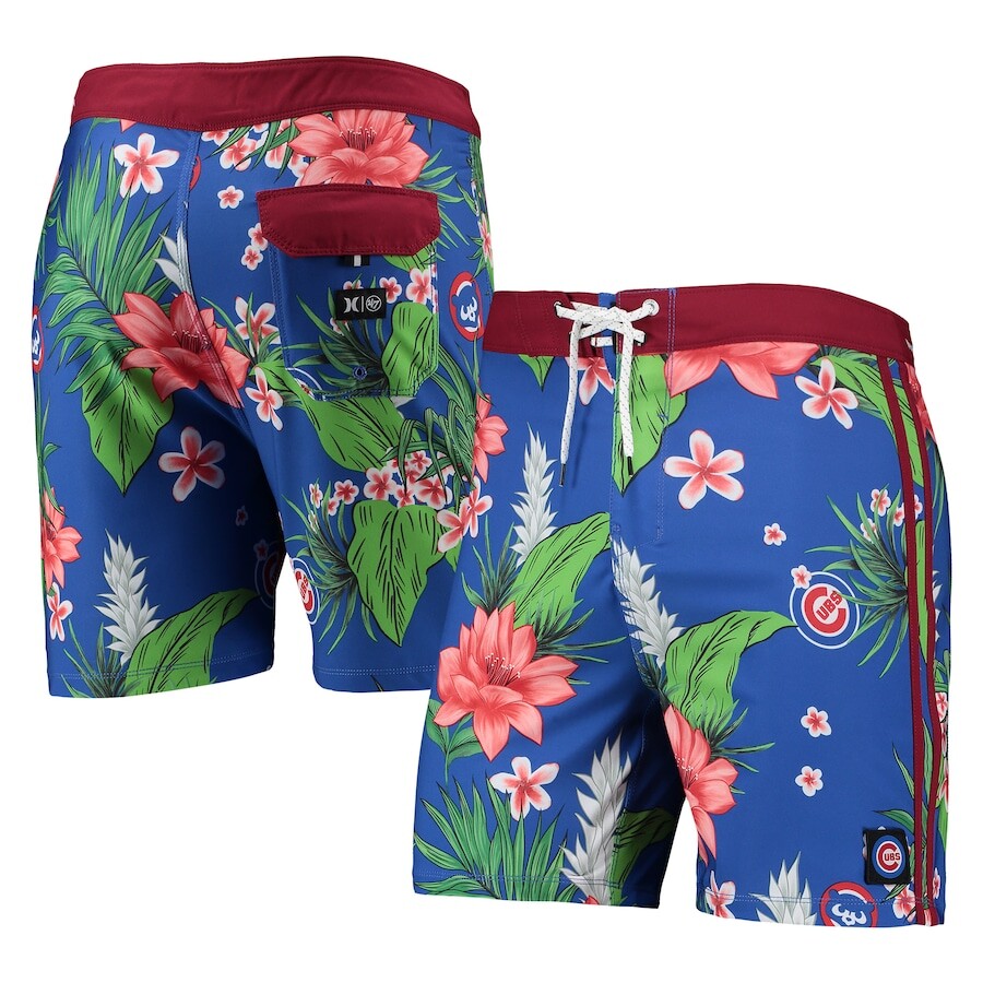 

Пляжные шорты Hurley x '47 Chicago Cubs, роял