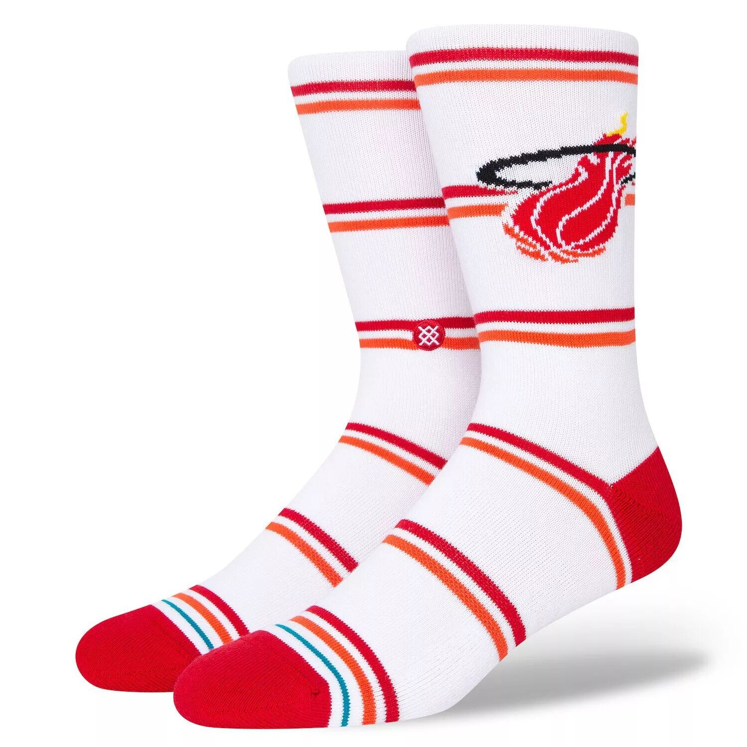 

Мужские классические полосатые носки Crew Crew из твердой древесины Stance Miami Heat