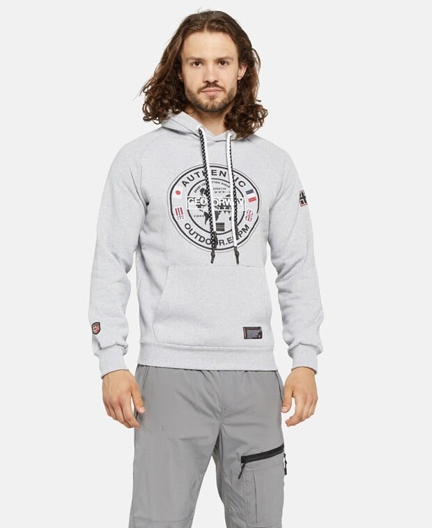 

Худи с капюшоном Geographical Norway, цвет Medium Grey