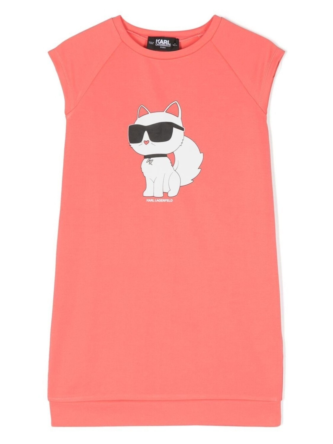 

Karl Lagerfeld Kids Ikonik Sleeveless Jersey Dress, розовый