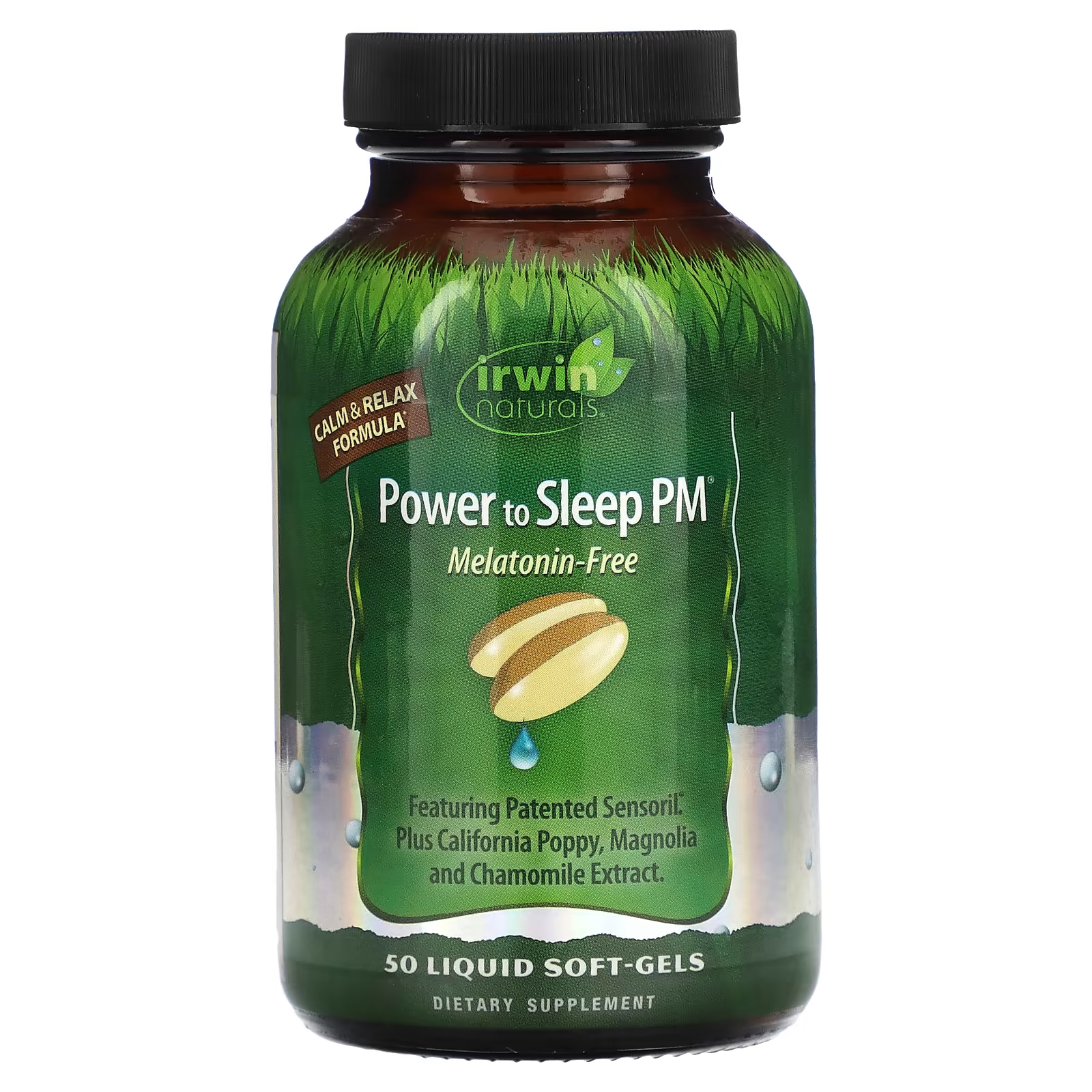 Пищевая добавка Irwin Naturals Power to Sleep PM, 50 мягких капсул с жидкостью снотворное irwin naturals power to sleep 120 мягких капсул