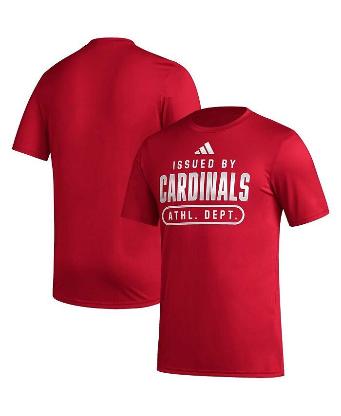 

Мужская красная футболка Louisville Cardinals AEROREADY Pregame adidas, красный