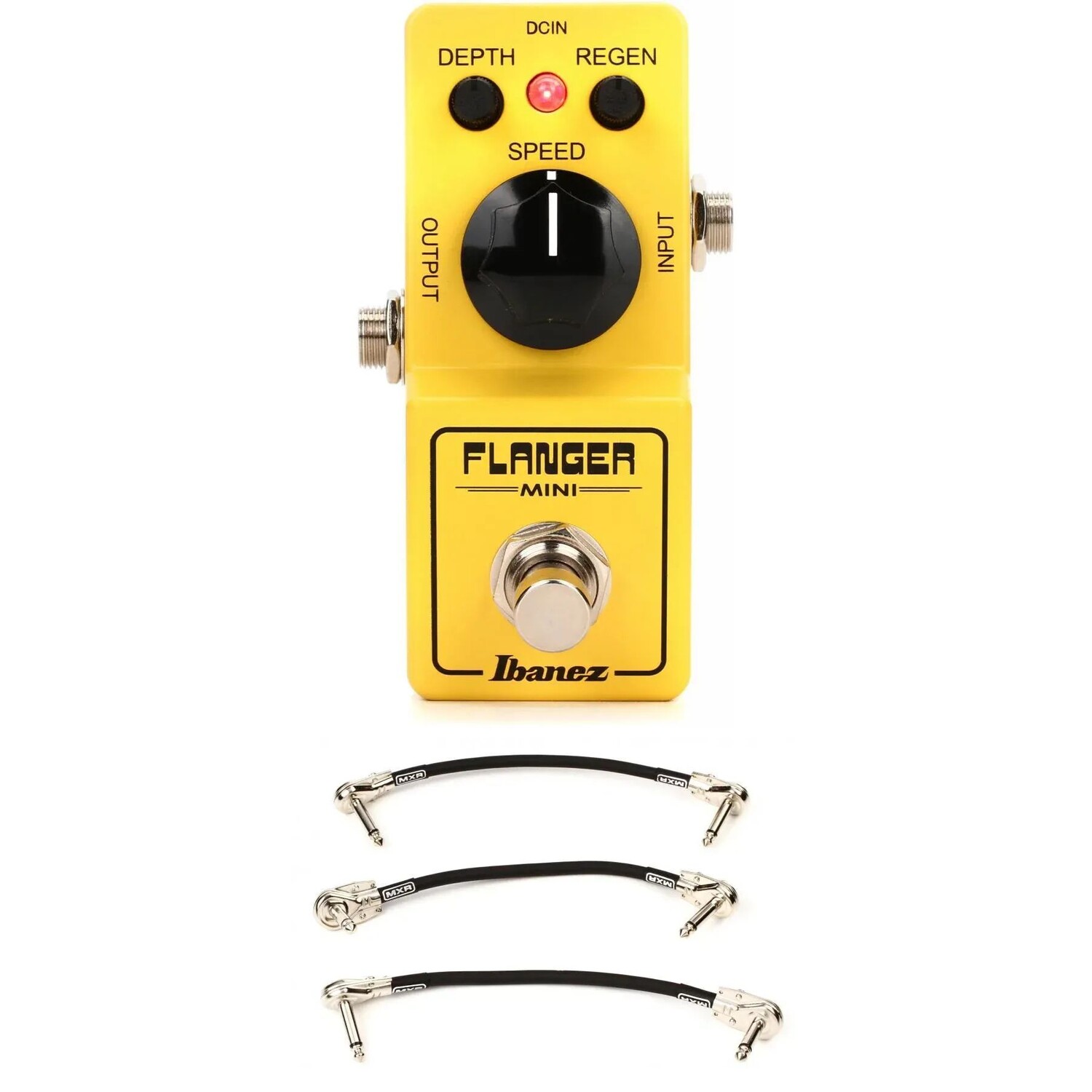 

Мини-педаль Ibanez Flanger с 3 патч-кабелями