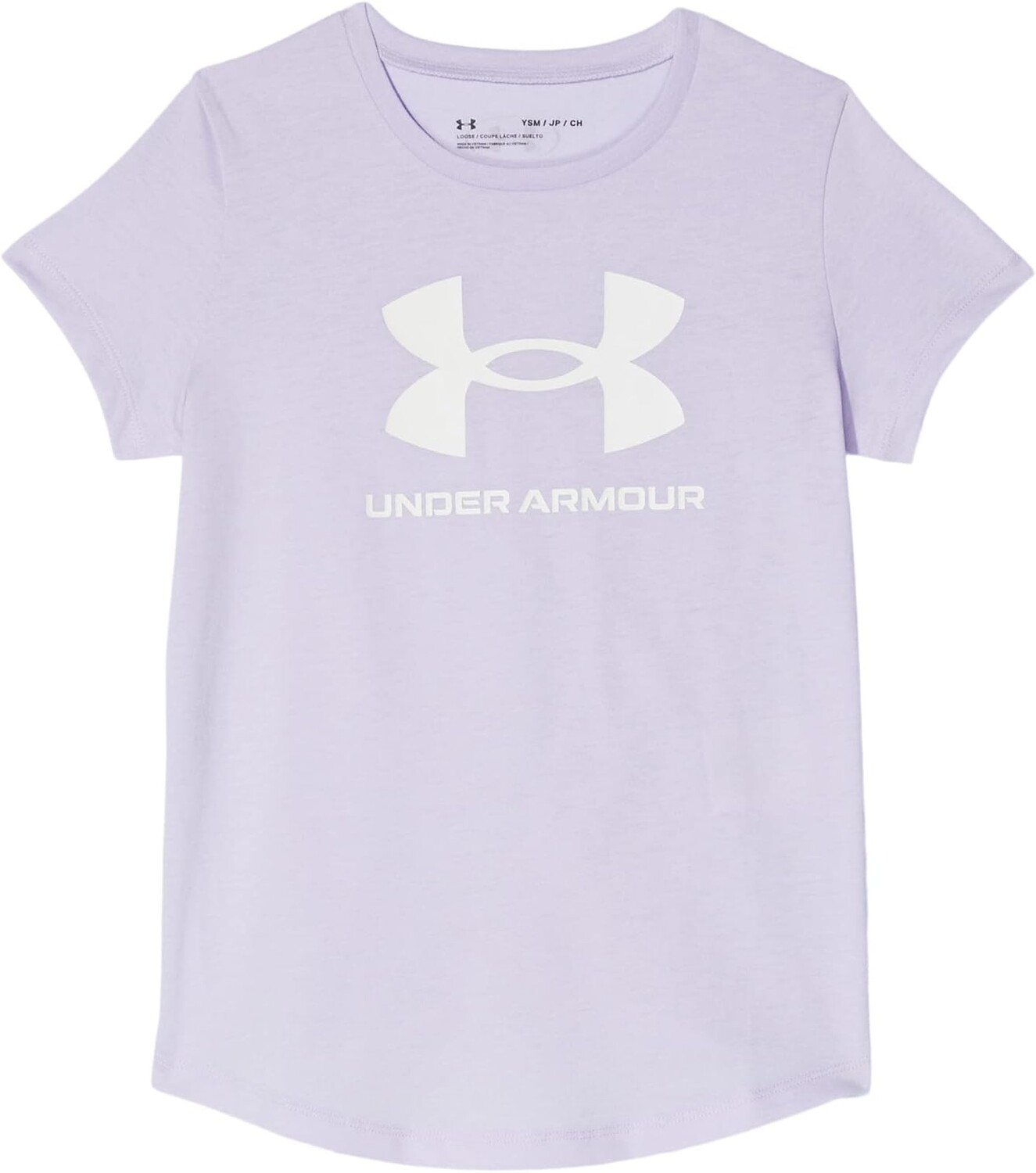 

Футболка Under Armour Kids Live Sportstyle Graphic Tee, цвет Nebula Purple/White