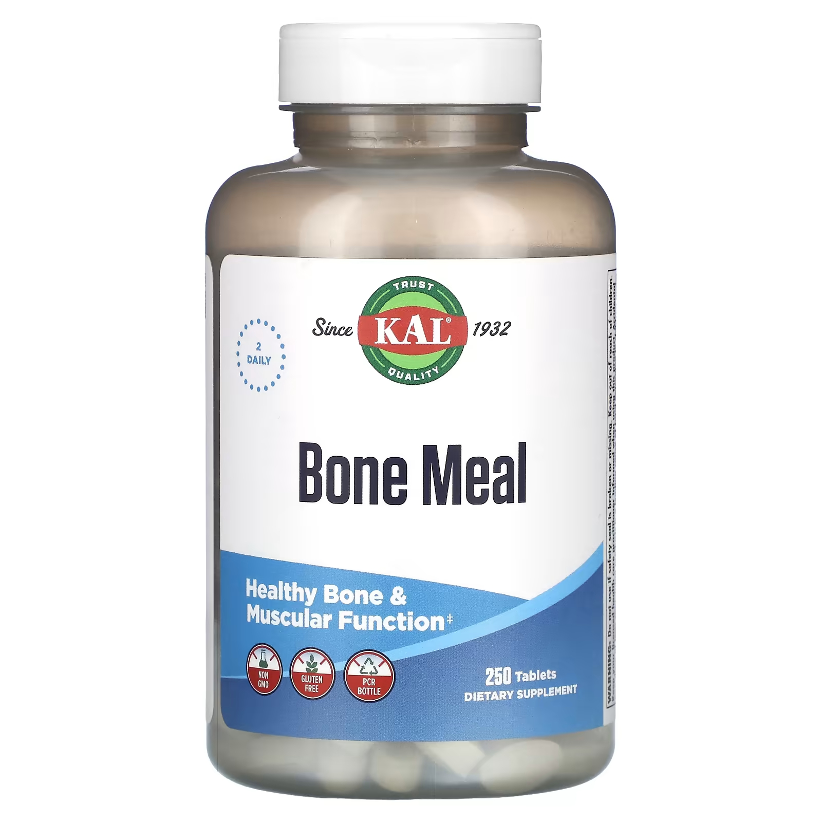 Пищевая добавка KAL Костная мука, 250 таблеток пищевая добавка kal d 3 mag glycinate 90 растительных капсул