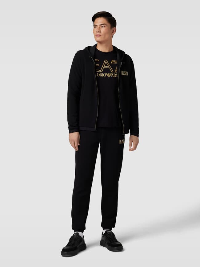

Толстовка с изящным дизайном EA7 Emporio Armani, черный