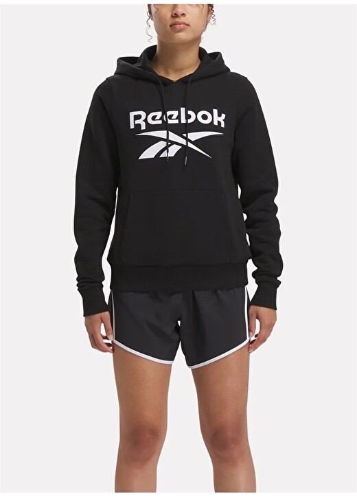 Черная женская толстовка с круглым воротником Reebok