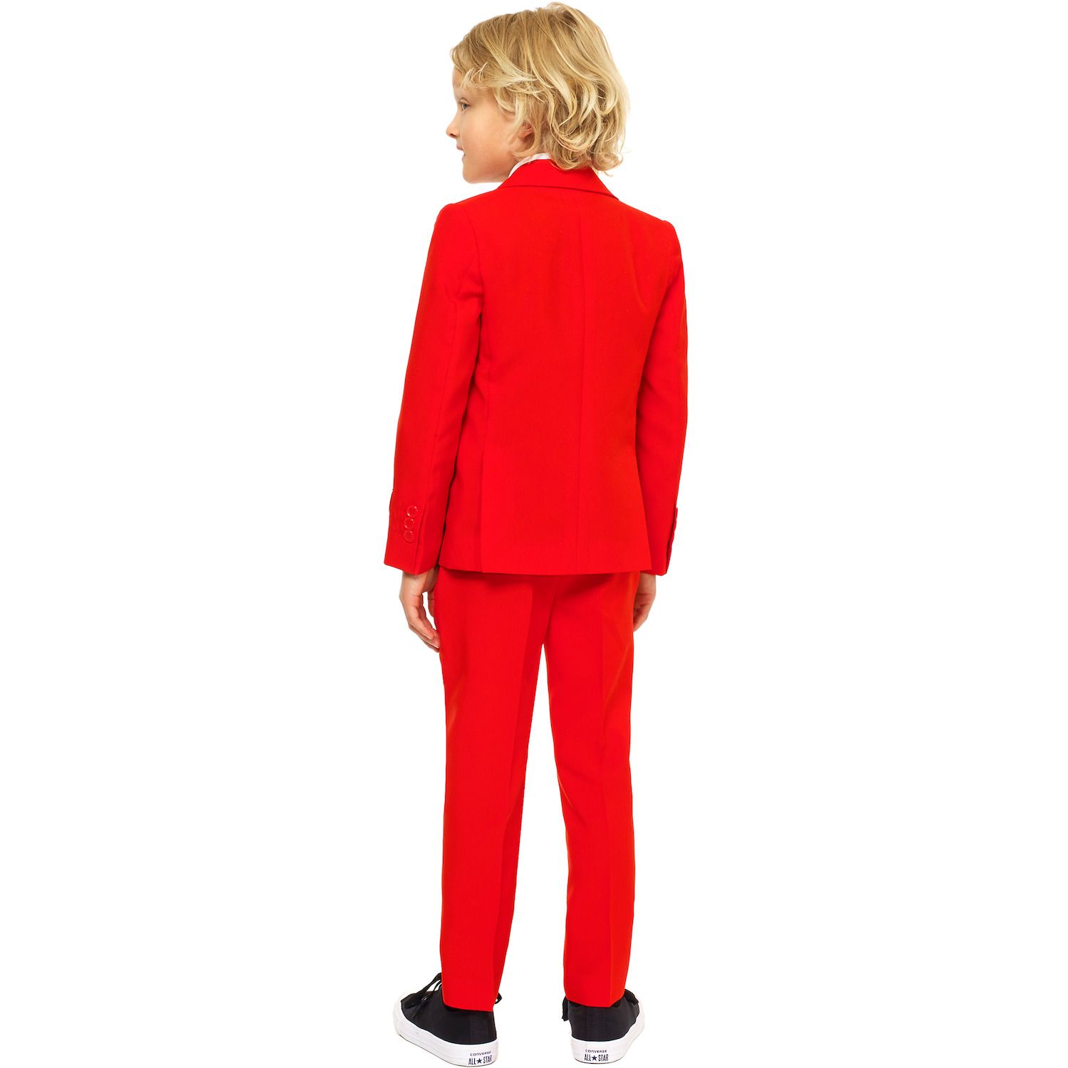 классическая рубашка solid color opposuits цвет red devil Однотонный костюм OppoSuits Red Devil для мальчиков 2–8 лет OppoSuits