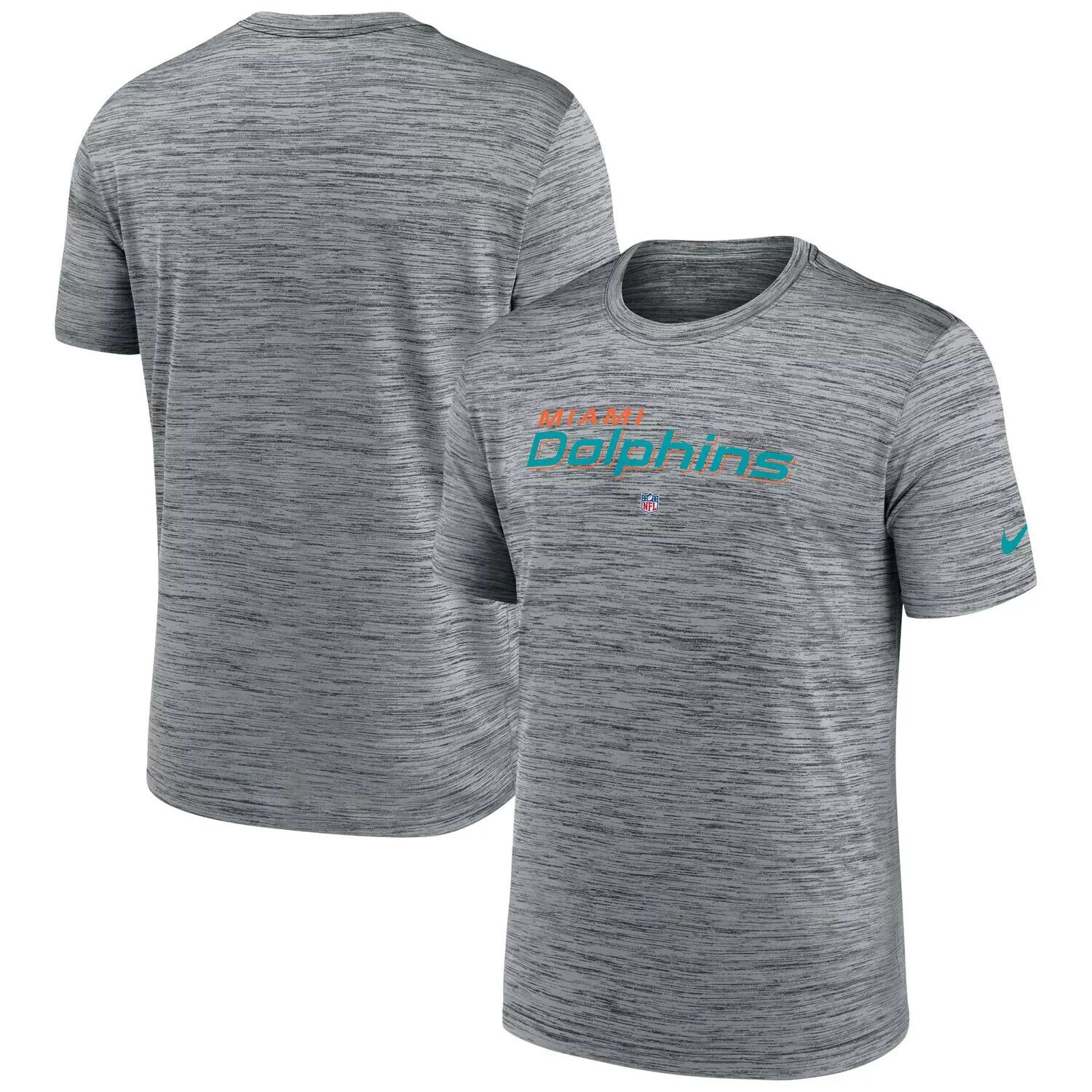 

Мужская серая футболка Miami Dolphins Velocity Performance Nike, Серый