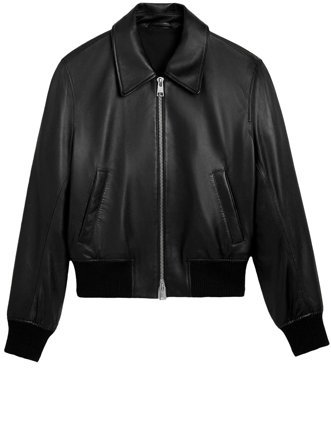 

Куртка Ami Paris Leather bomber, черный