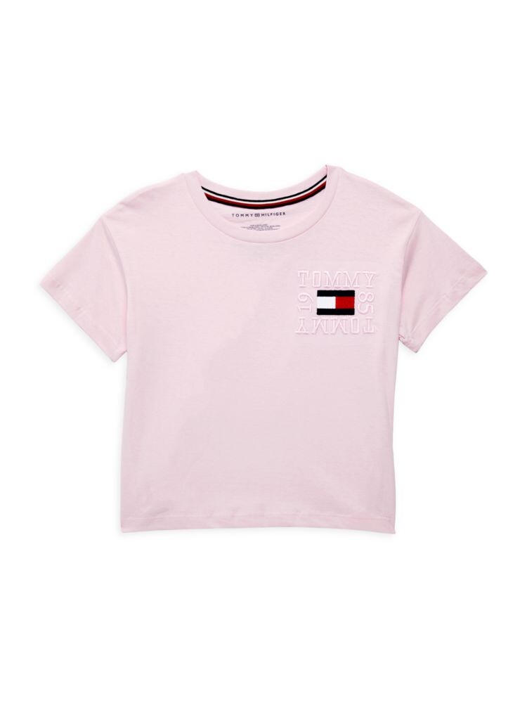 

Футболка с логотипом для девочек Tommy Hilfiger, цвет Rose Shadow