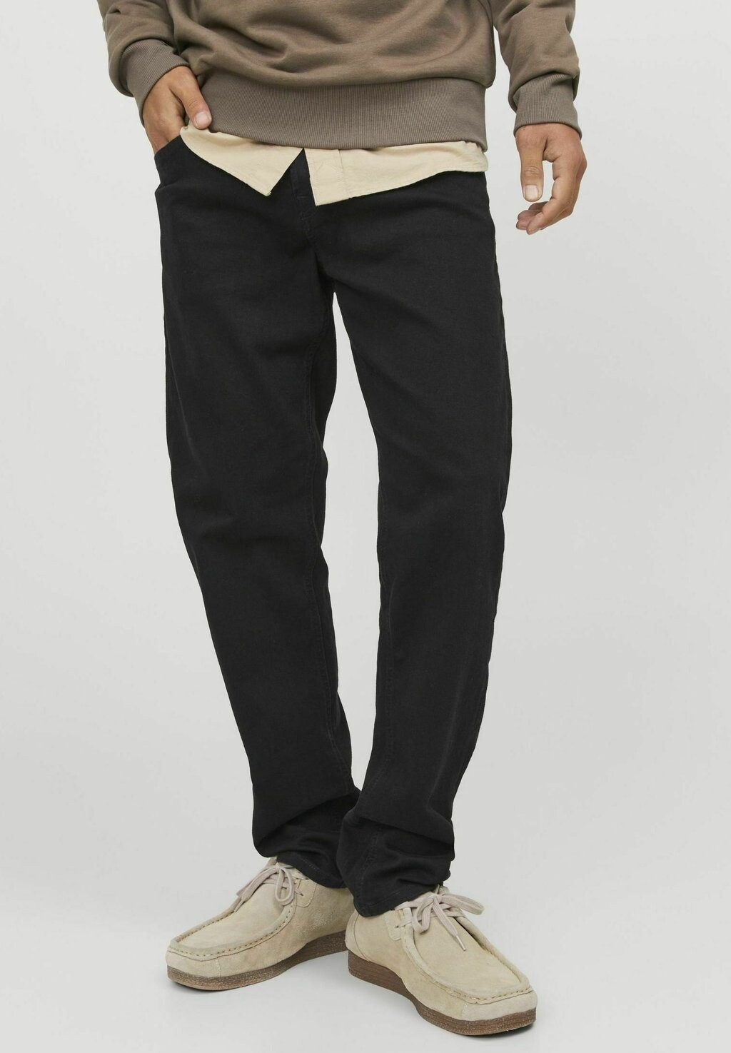 

Зауженные джинсы Jack & Jones, черный деним