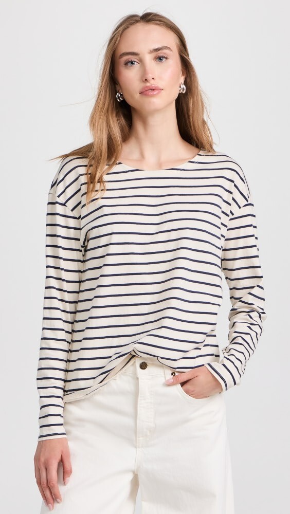 

Рубашка Nili Lotan Arlette Long Sleeve, нави