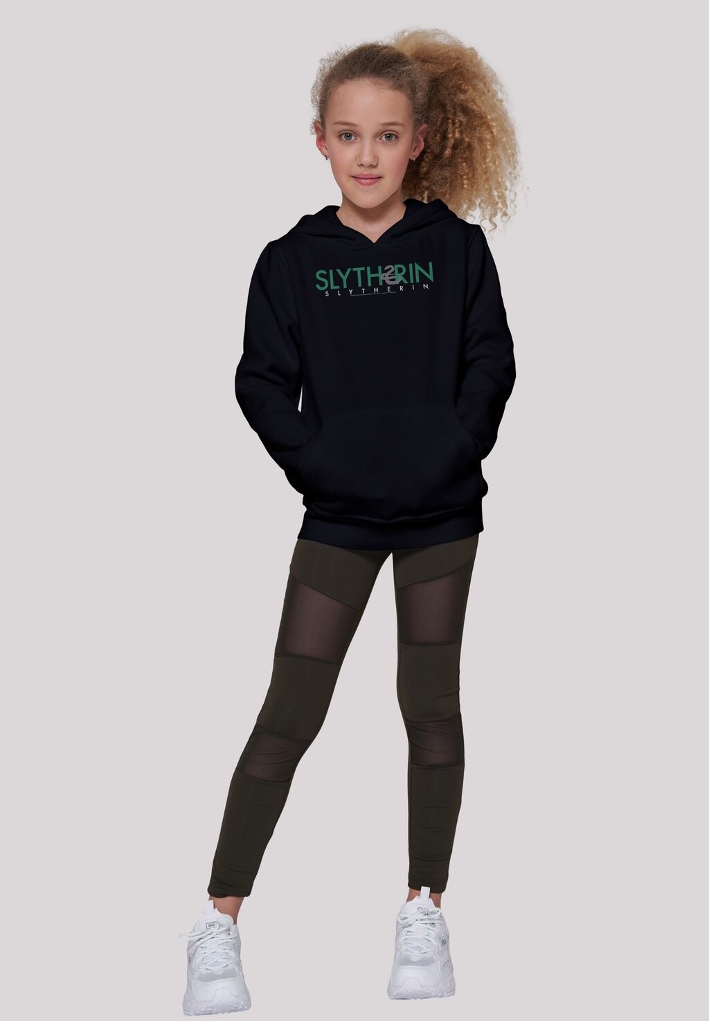 

Толстовка HARRY POTTER SLYTHERIN TEXT F4NT4STIC, цвет black