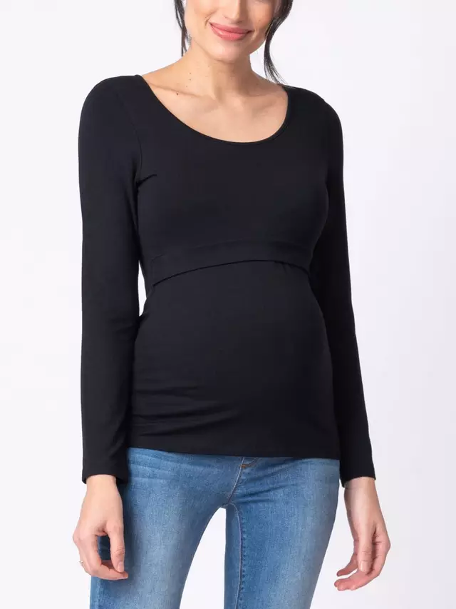 

Топ Seraphine Maternity & Nursing Long Sleeve 2 шт, цвет black/multi
