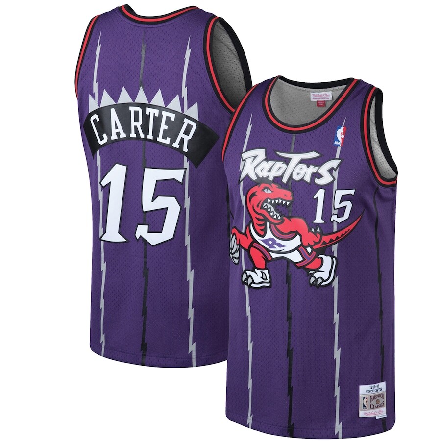 

Джерси Mitchell & Ness Toronto Raptors, фиолетовый