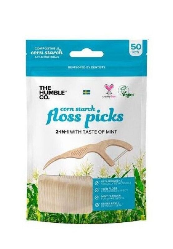 

Humble Dental Floss Picks Nicio Eko зубочистки, 50 шт.