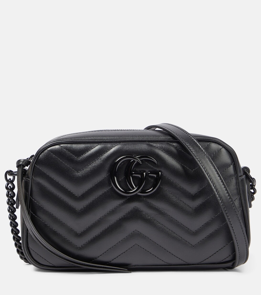 

Маленькая сумка через плечо GG Marmont Gucci, черный
