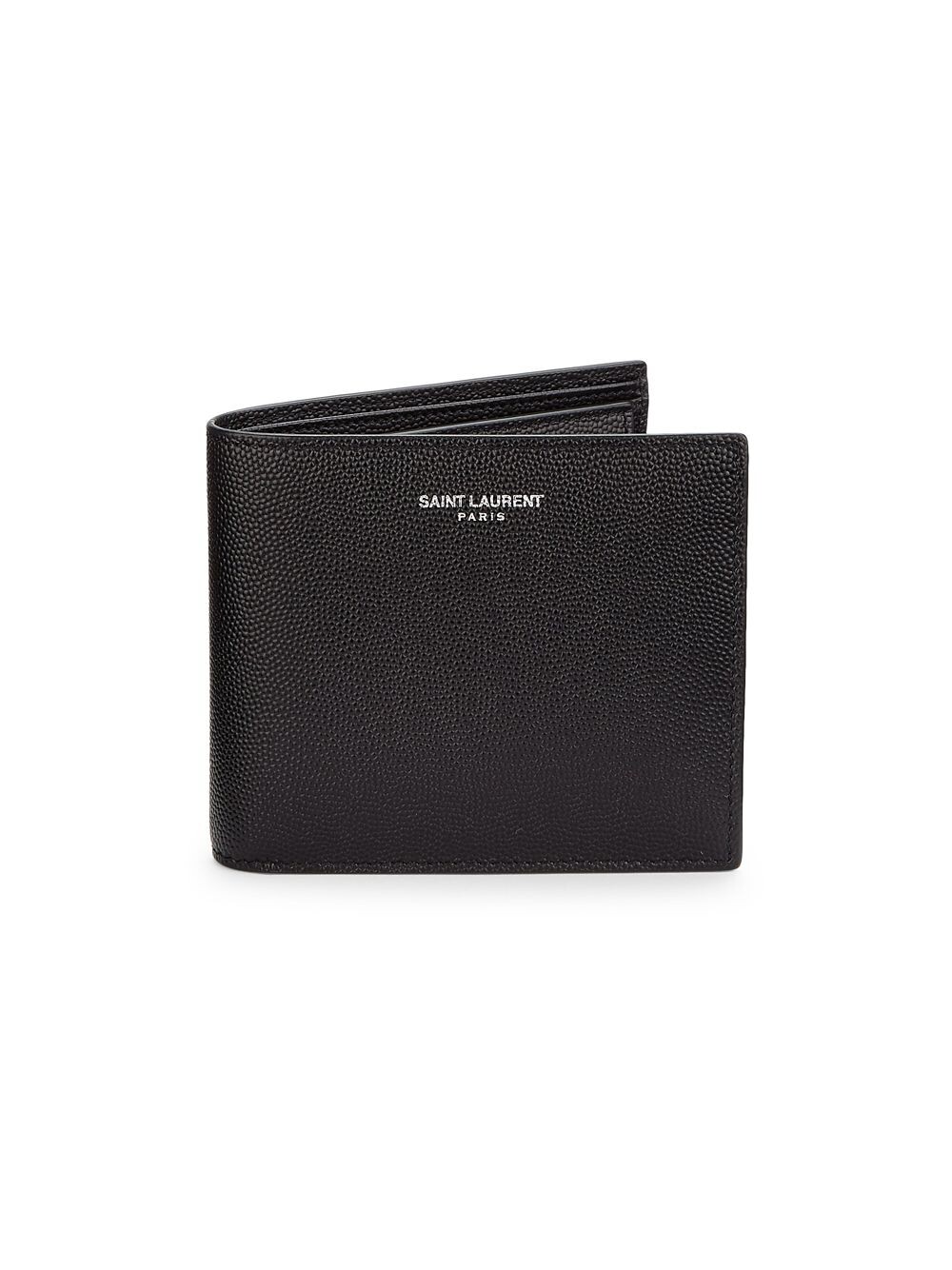 

Кожаный бумажник в два сложения Saint Laurent, неро
