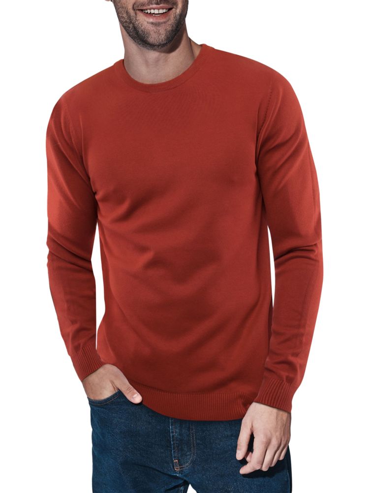 цена Однотонный свитер с круглым вырезом X Ray, цвет Brick