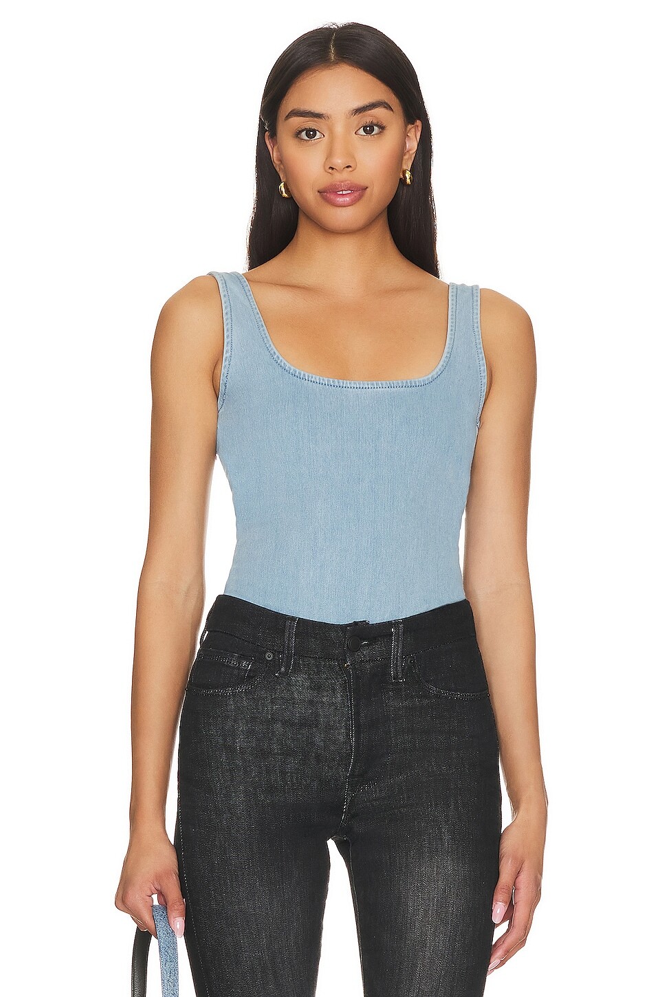 

Боди Good American Indigo Modern Tank, цвет Indigo376