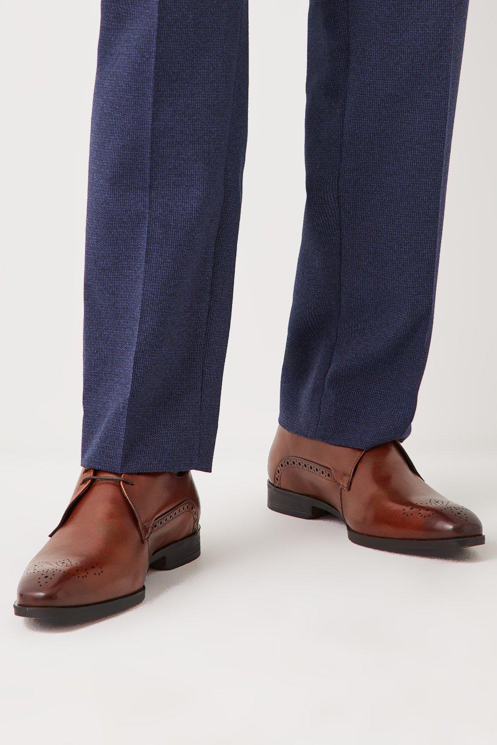 Кожаные туфли броги Prospect на шнуровке с носком Debenhams, коричневый кожаные туфли airsoft comfort на шнуровке debenhams коричневый