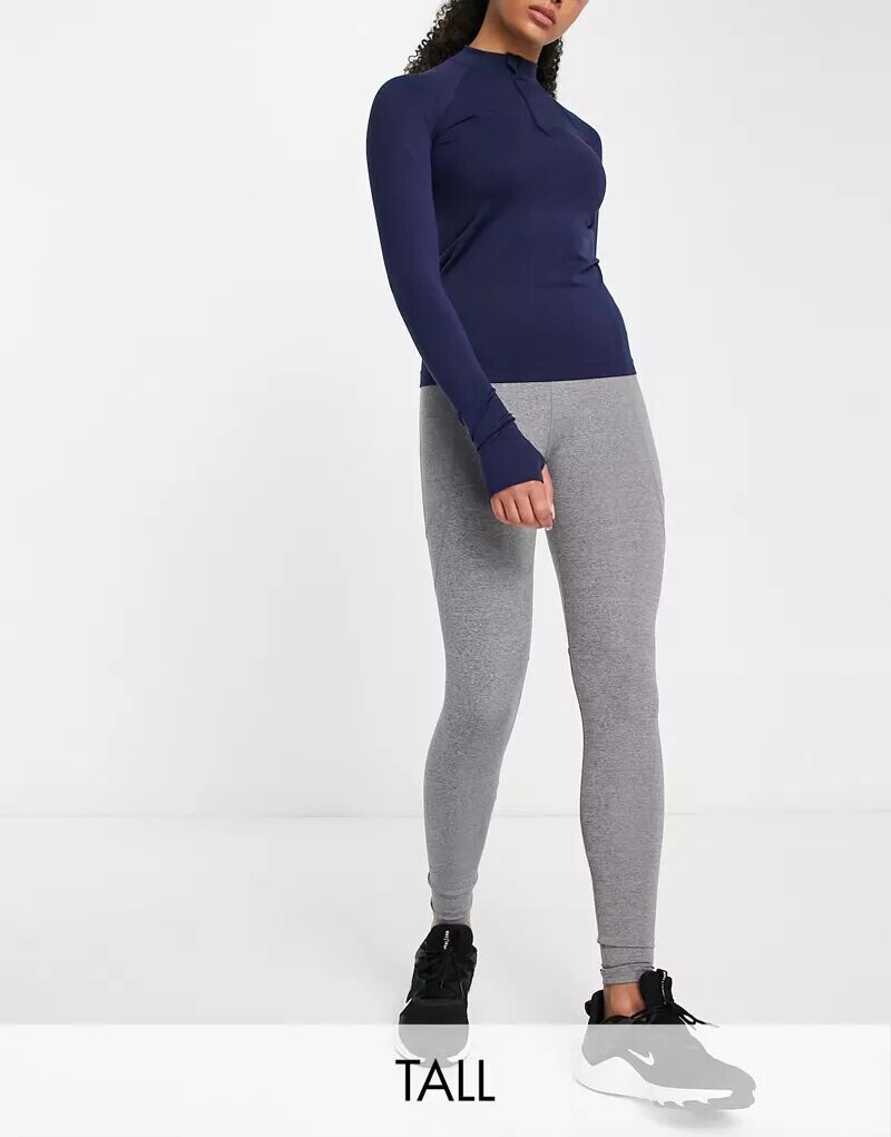 

Леггинсы для бега ASOS Tall с завязкой на талии, карманом и логотипом