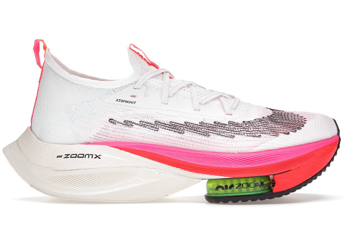 

Кроссовки Nike Air Zoom Alphafly Next Flyknit, белый / розовый / черный