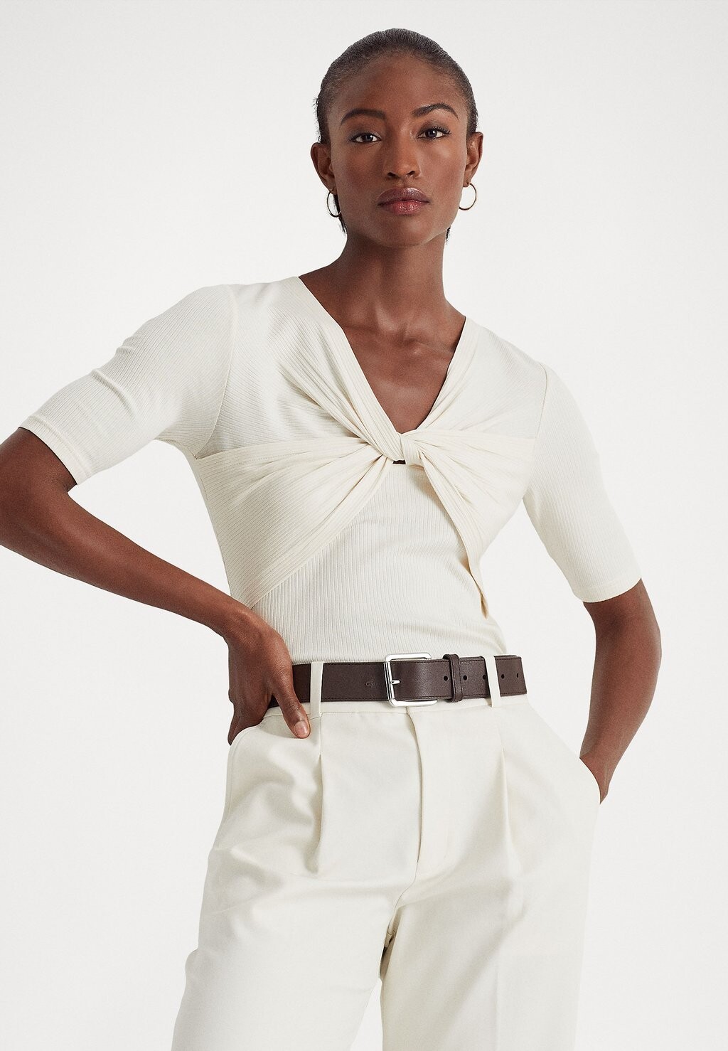

Базовая футболка Lauren Ralph Lauren, Серый