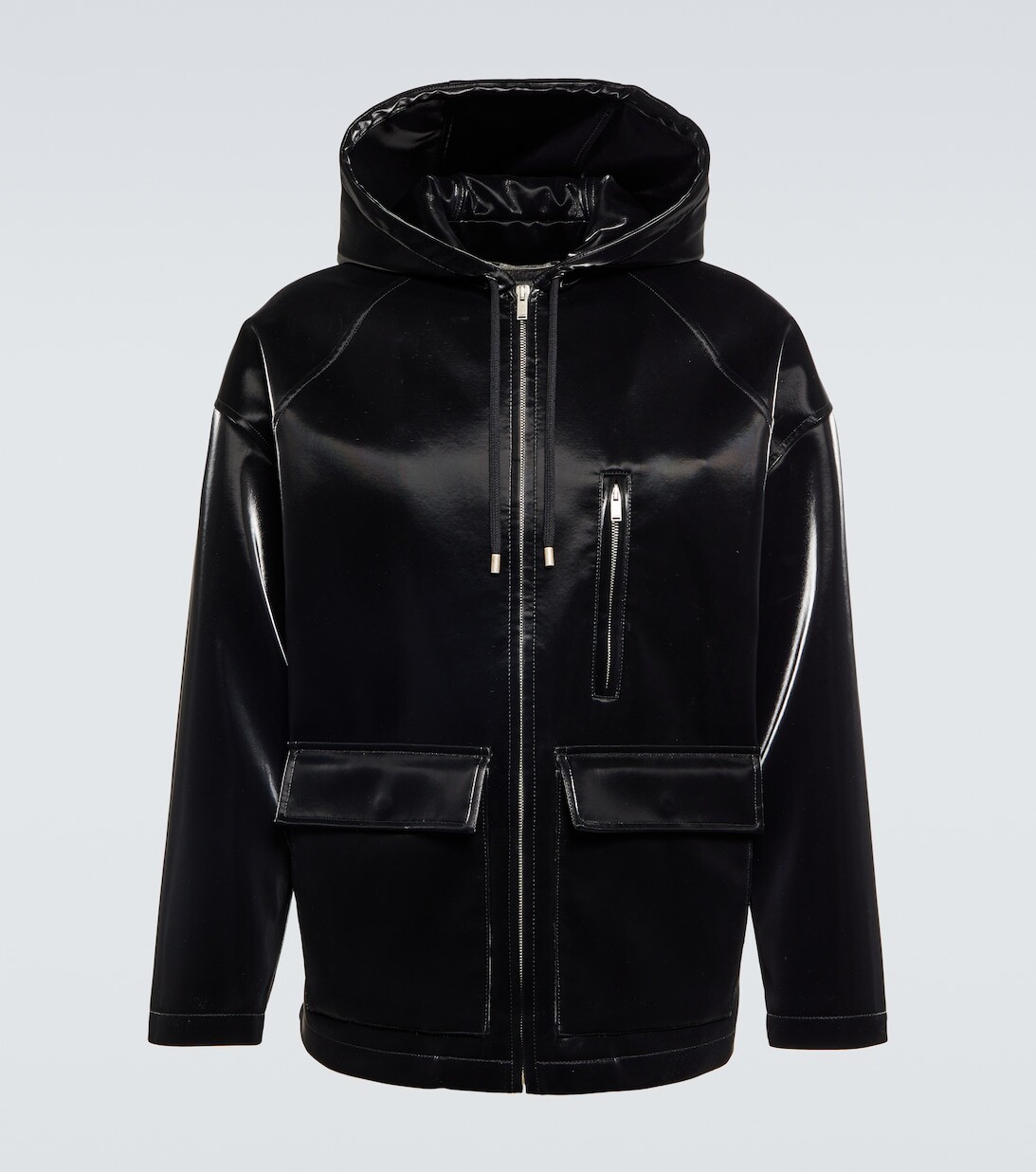 

Виниловая куртка Saint Laurent, черный