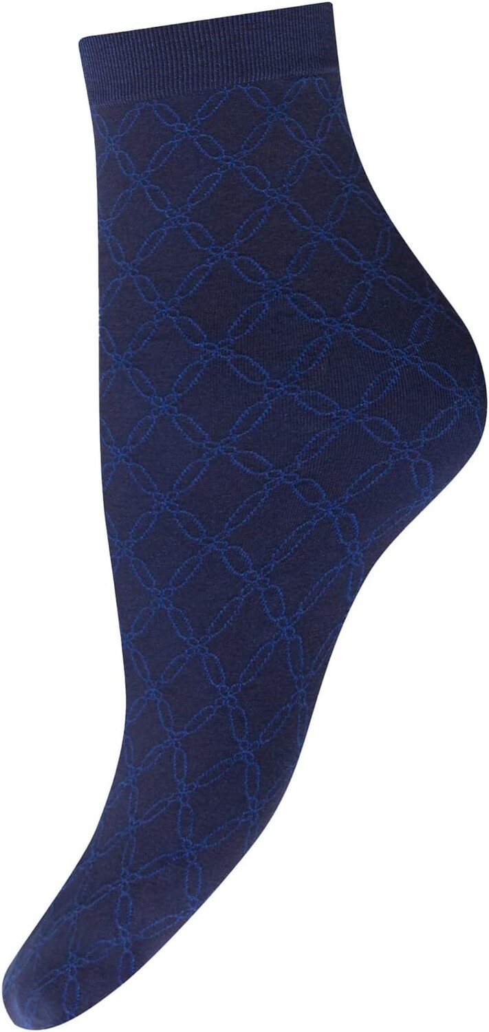 

Носки из хлопка с рисунком Wolford, цвет Navy/Sodalite Blue