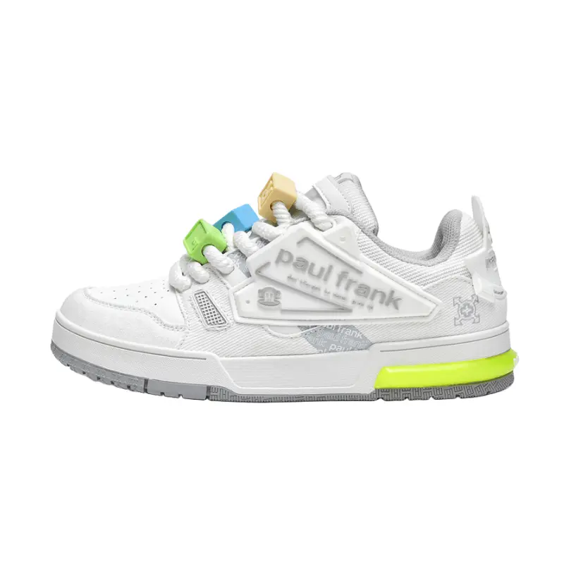 

Кроссовки paul frank Skateboarding Shoes Unisex Low-top, белый/коричневый