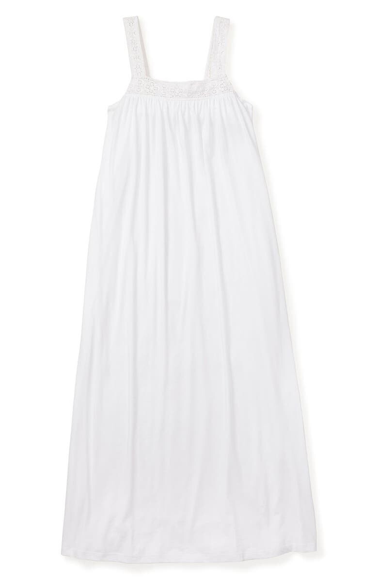 

Хлопковая ночная рубашка Camille Luxe Pima PETITE PLUME, белый