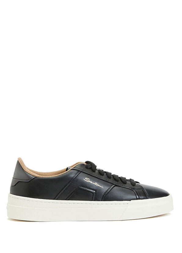 

Мужские кожаные кроссовки Santoni, черный