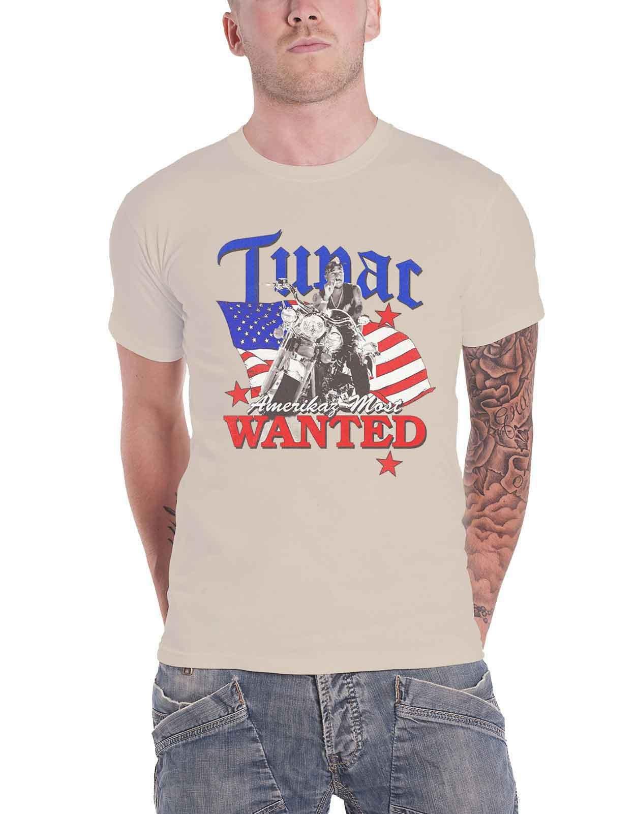 Самая разыскиваемая футболка Tupac, коричневый