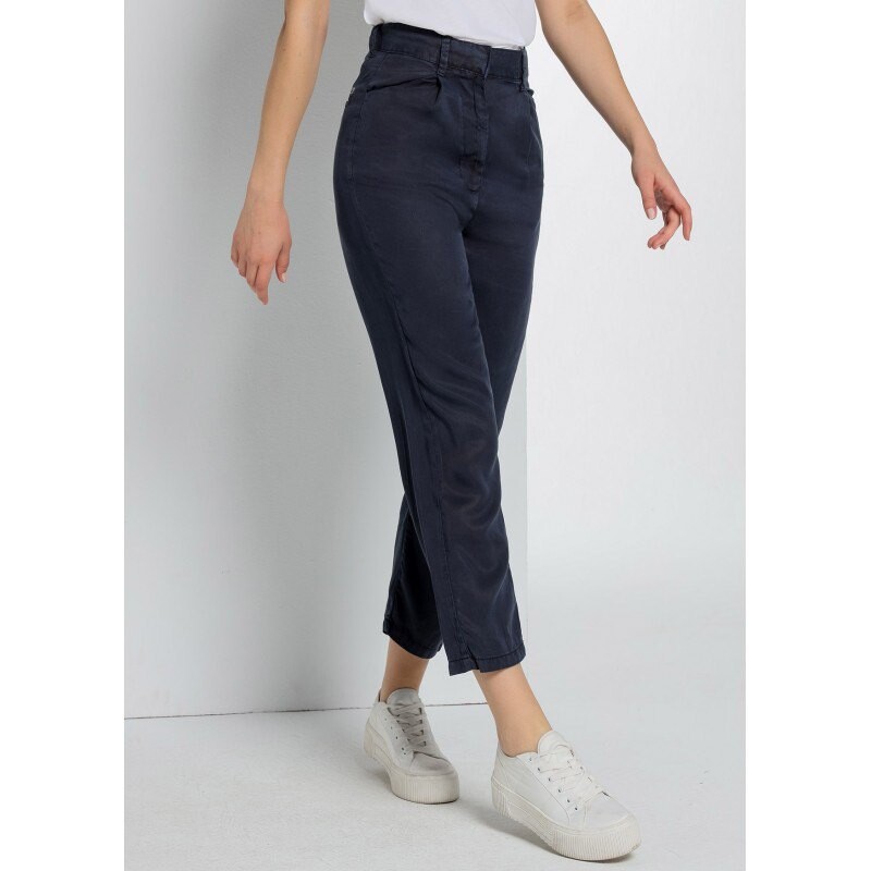 

Брюки-чиносы Lois Jeans Loose Pleated High Waist, синий
