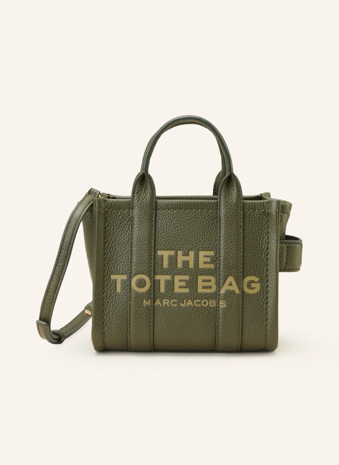 

Кожаная сумка-шоппер the crossbody Marc Jacobs, хаки