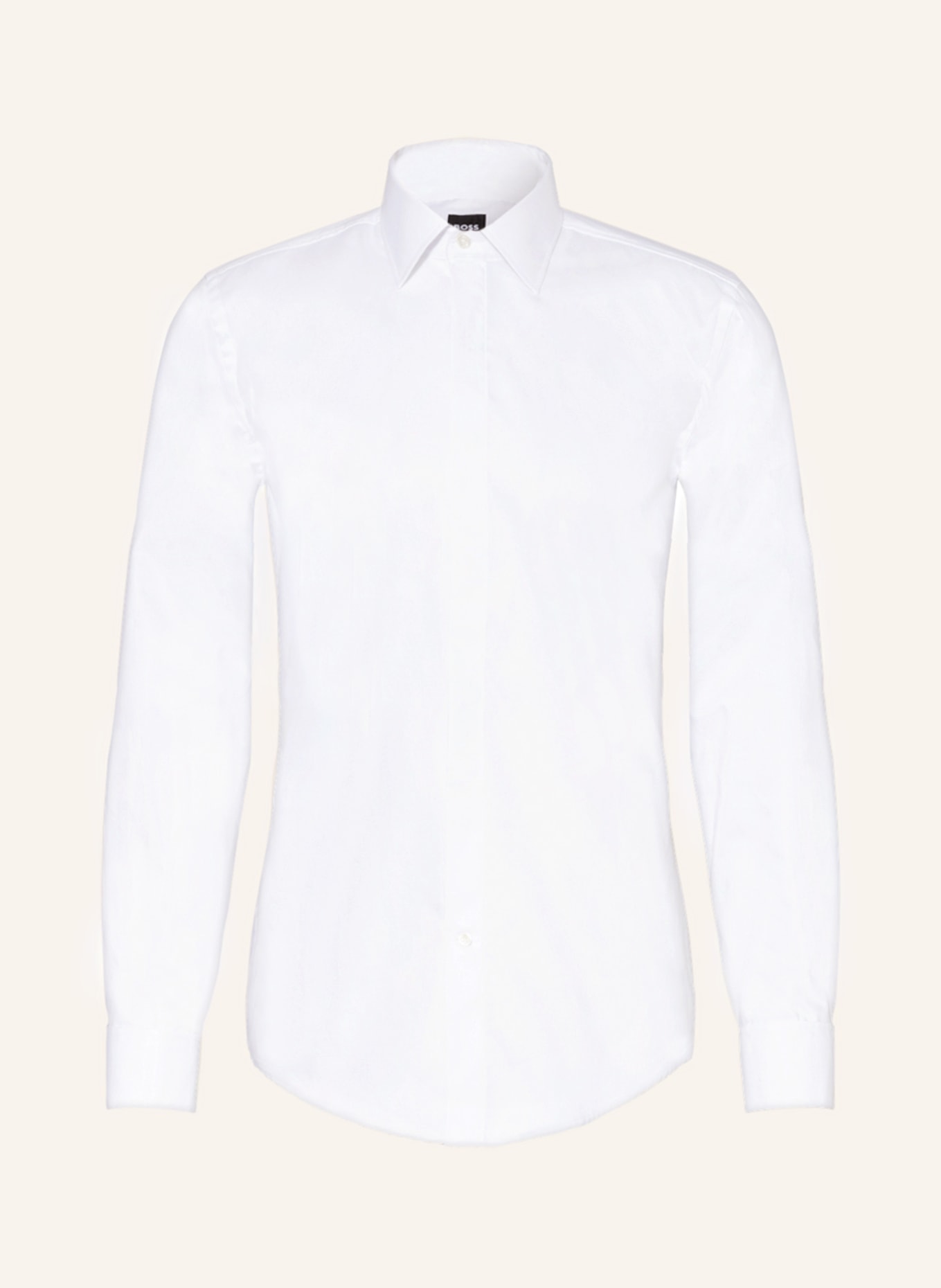 цена Рубашка BOSS HANK Slim Fit mit Umschlagmanschette, белый