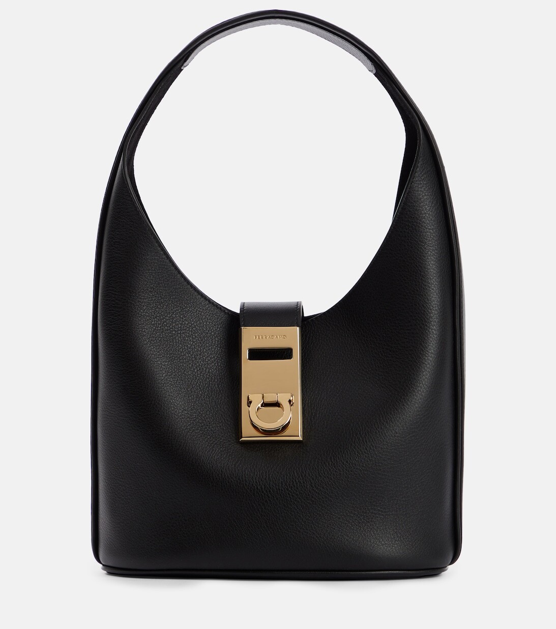 

Кожаная сумка через плечо Ferragamo, черный