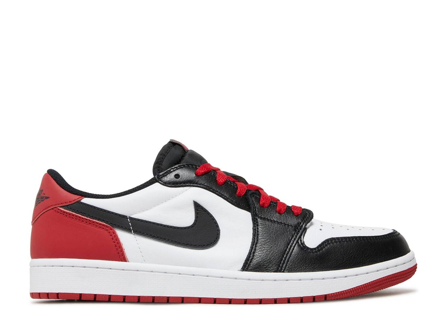 Кроссовки Air Jordan Air Jordan 1 Retro Low Og 'Black Toe', белый кроссовки air jordan 1 retro low gs triple black черный