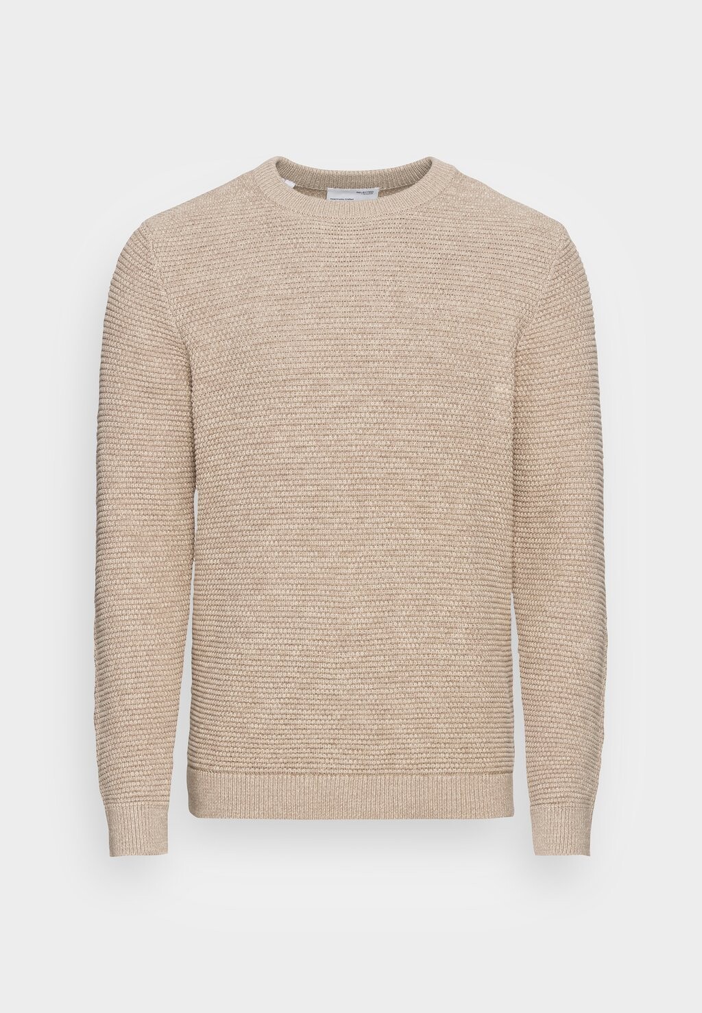 

Свитер Selected Slhvince Ls Bubble Crew Neck W Noos, чистый кашемир, Серый