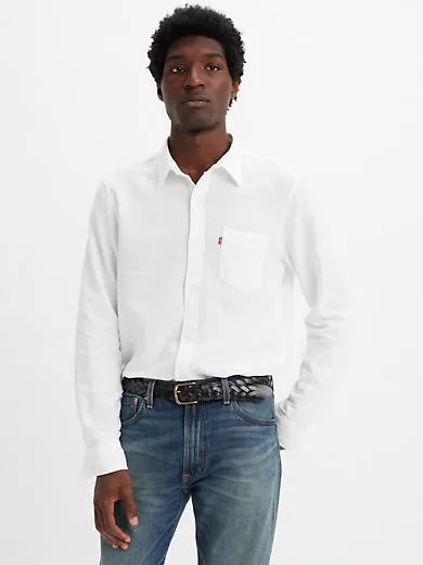 

Рубашка стандартного кроя с одним карманом Sunset Levi's, белый