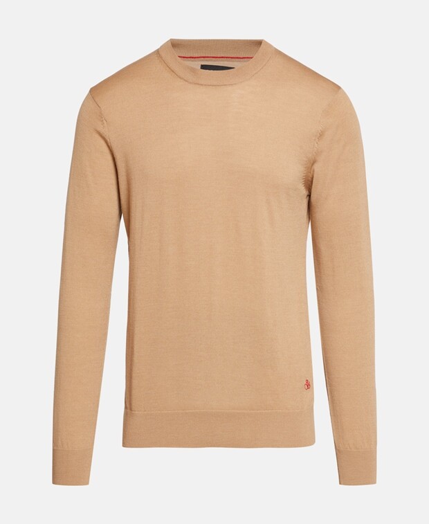 

Джемпер из мериносовой шерсти Scotch & Soda, коричневый
